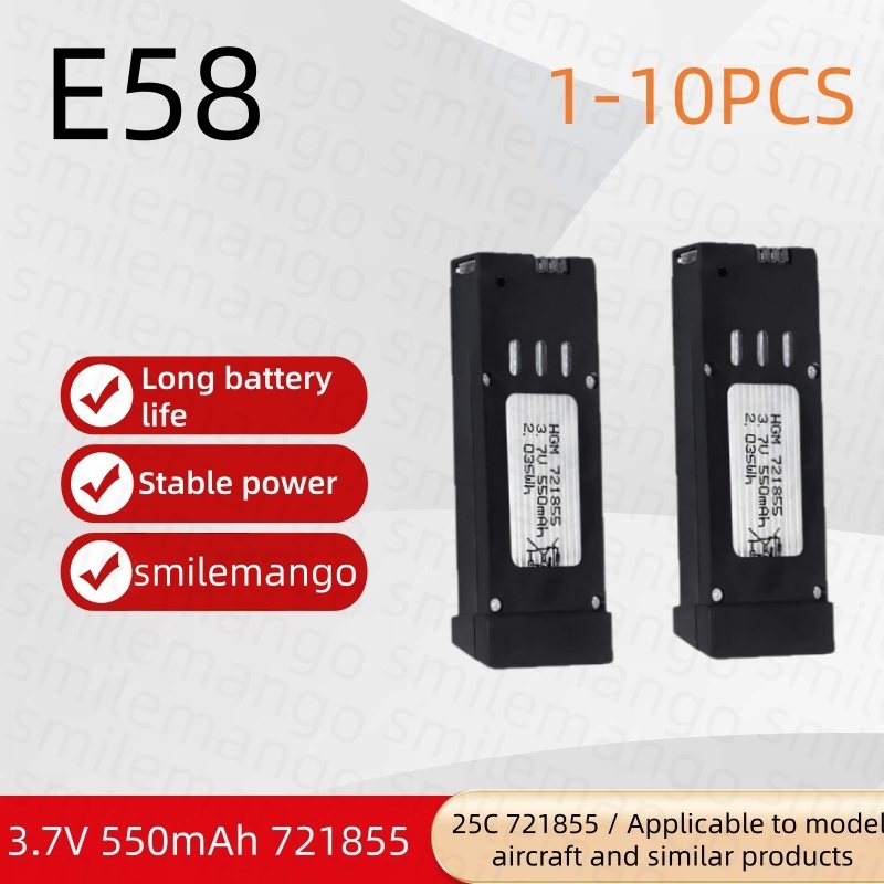 Eachine Drone E58 - Batterie au Lithium pour Drone RC,