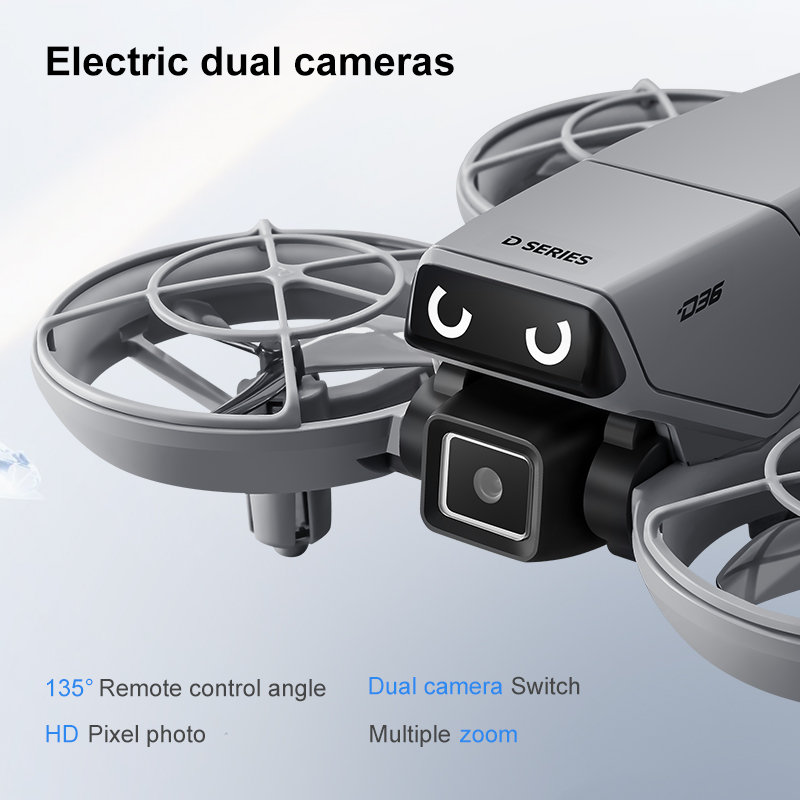 Drone D36 4K, protection d'hél - Drone Gimbal Mount avis et prix